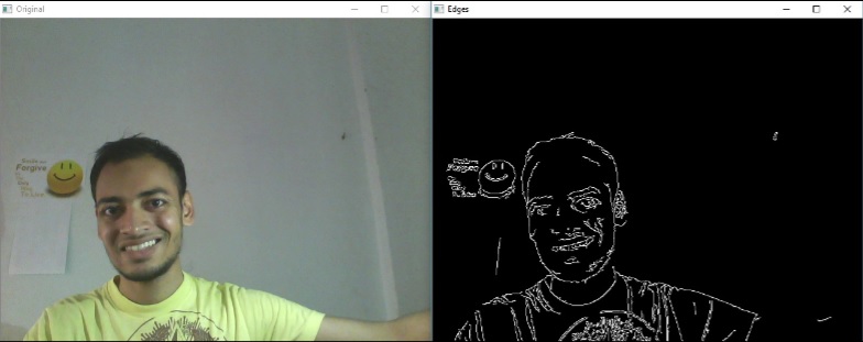 Canny edge detection opencv