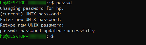 how to change user password in Linux