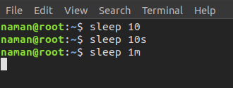 php sleep command