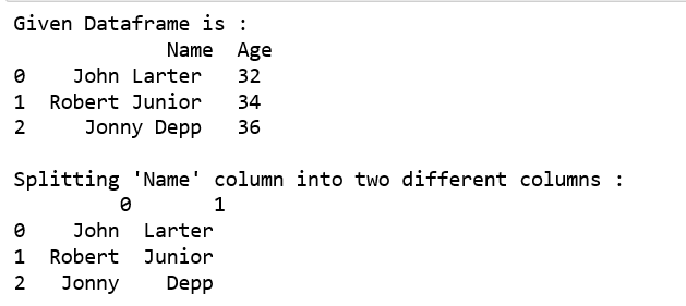 Split A Text Column Into Two Columns In Pandas Dataframe - Geeksforgeeks