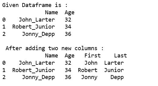 Split A Text Column Into Two Columns In Pandas Dataframe - Geeksforgeeks