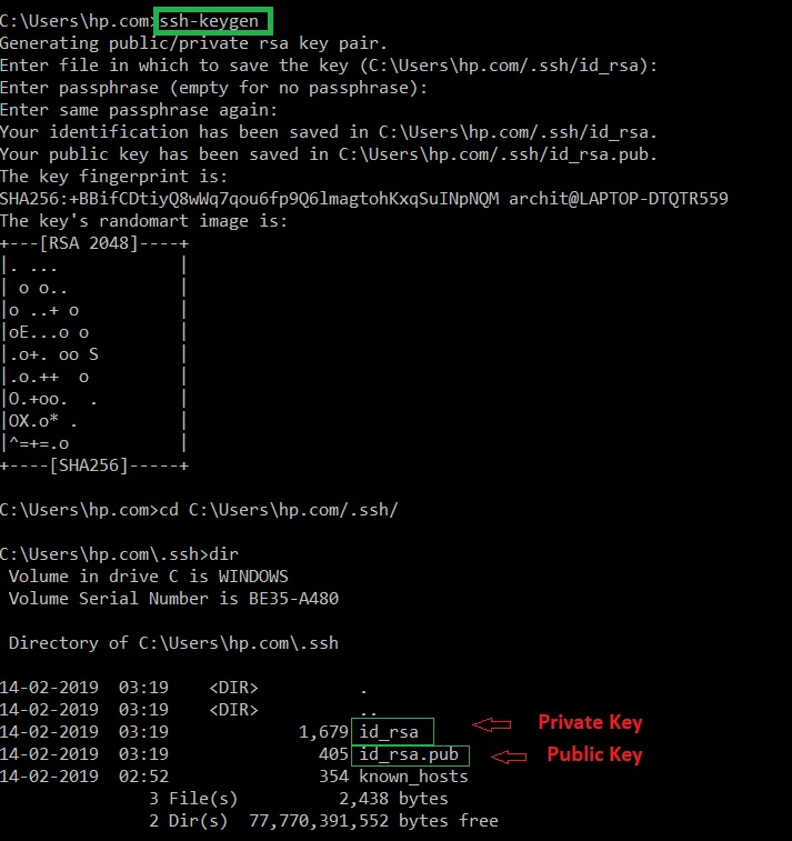 copy text from command prompt ssh windows