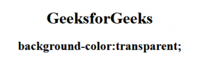 CSS | background-color Property - GeeksforGeeks
