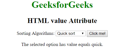 Value Html