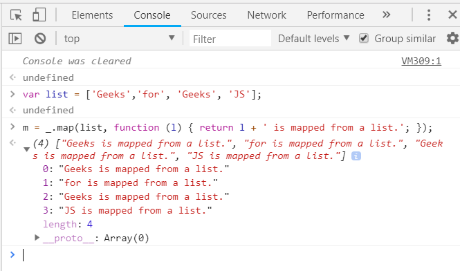 Underscore.js _.map() Function - GeeksforGeeks